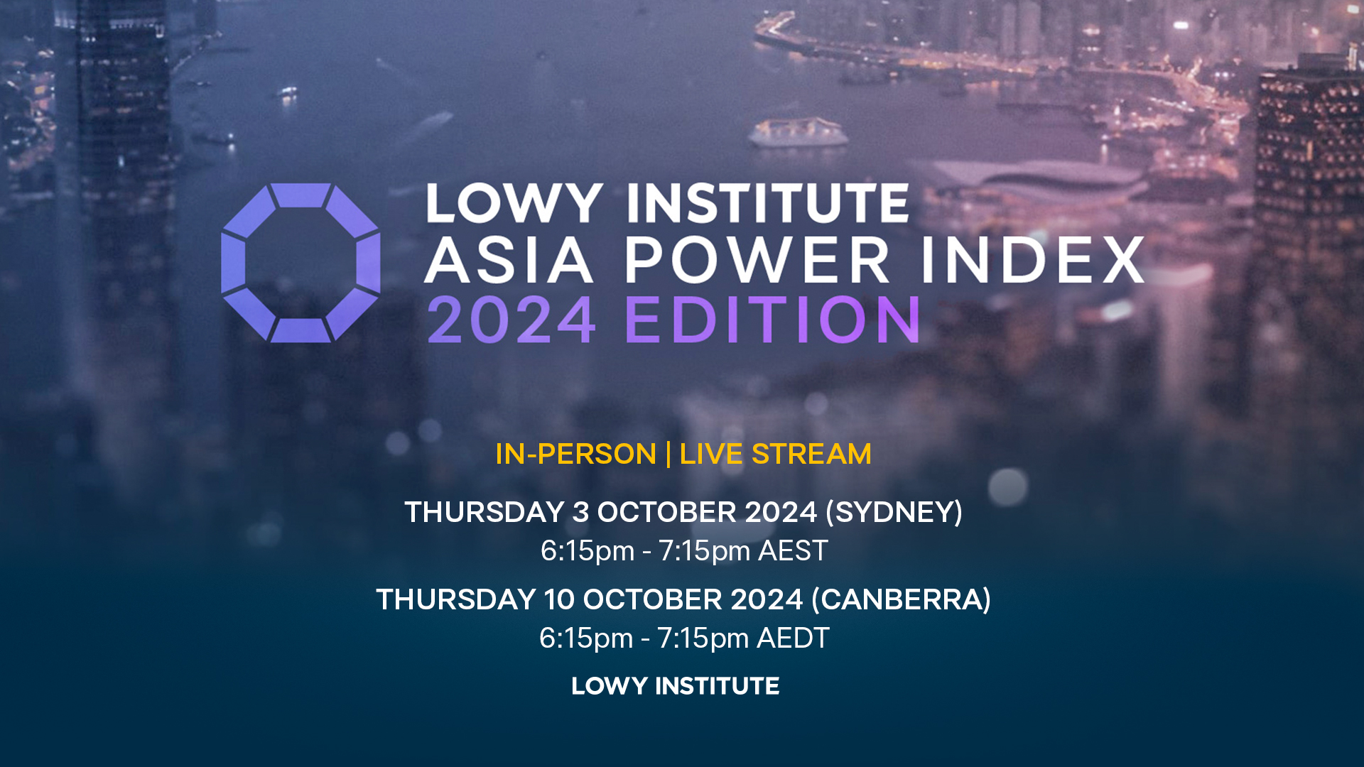 Launch of the 2024 Asia Power Index Is Asia multipolar? Lowy Institute